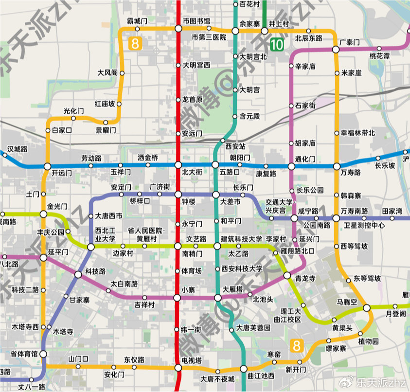 西安地铁8号线最新线路图，自然美景探索之旅启程